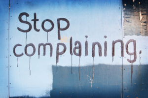 how to stop complaining