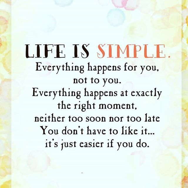 live a simple life